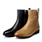 Tata/他她冬季专柜同款棕色油蜡羊皮女短靴（绒里）2YW55DD4