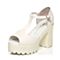Tata/他她夏季专柜同款白牛皮时尚复古粗跟高水台女皮凉鞋2W103BL5