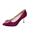 Tata/他她年春季专柜同款紫色羊皮浅口女单鞋2V903AQ5 专柜1