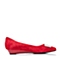 Tata/他她秋季专柜同款红色羊皮时尚坡跟女单鞋V308DCQ5