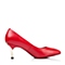 Tata/他她秋季专柜同款红色时尚优雅牛皮女单鞋AFV30CQ5