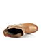 Tata/他她冬季专柜同款棕色羊皮女靴（绒里）N965RDZ5