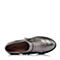 Tata/他她春季专柜同款灰色贴膜牛皮女单鞋2H622AM6