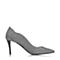 Tata/他她春季专柜同款银黑色贴网亮片布女单鞋V915DAQ6