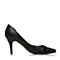 Tata/他她春季专柜同款黑色小牛皮女皮凉鞋2U908AK6