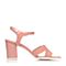 Tata/他她夏季专柜同款粉色牛皮女凉鞋2PM01BL6