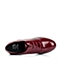 Tata/他她秋季专柜同款暗红色牛皮英伦风女单鞋2I2B6CM6