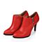 Tata/他她秋季专柜同款红色牛皮女单鞋2L123CM6