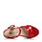 Tata/他她夏季专柜同款红色牛皮女凉鞋2W112BL6