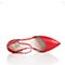 Tata/他她夏季红色羊皮时尚玛丽珍鞋尖头粗跟女皮凉鞋MZZ17BK7