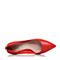 Tata/他她春专柜同款红色羊皮水钻尖头细高跟女皮鞋S1029AQ8