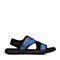 Tata/他她夏专柜同款蓝色布面休闲沙滩鞋平底男凉鞋S2509BL8