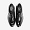 Tata/他她2018秋专柜同款黑色漆PU革绑带商务休闲鞋方跟男单鞋25Y20CM8