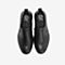 Tata/他她2018冬专柜同款黑色牛皮革套脚休闲鞋男单鞋26M21DM8