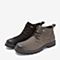 Tata/他她2018冬黑色牛皮革时尚休闲靴工装鞋大头鞋男短靴DS623DD8