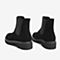 Tata/他她2018冬专柜同款黑色牛剖层革通勤切尔西靴套筒女短靴EIF01DD8