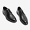 Tata/他她春专柜同款黑色牛皮革绑带商务德比鞋男单鞋BOM02AM9