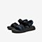 Tata/他她2020夏专柜同款黑色布休闲沙滩魔术贴男凉鞋QVC01BL0