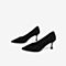 Tata/他她2021春专柜同款水钻尖头高跟鞋浅口女单鞋XNP02CQ0