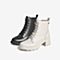 Tata/他她2021冬商场同款时尚方跟马丁靴百搭女靴新款7BU46DD1