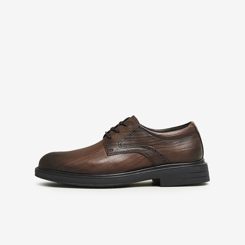 Tata/他她2023冬商场同款时尚油蜡压花牛皮革男鞋新款21030DM3