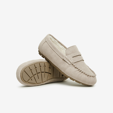 Tata/他她2023冬时尚休闲厚底圆头简约大方毛绒毛毛鞋DWBR1DA3