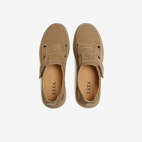 Tata/他她2024夏商场同款舒适百搭休闲男鞋新款PDE01BM4