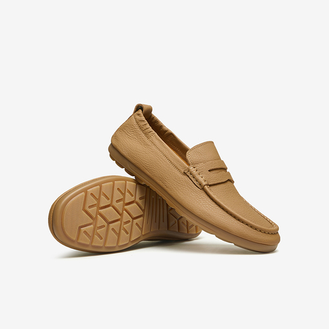 Tata/他她2024春商场同款时尚简约男士乐福鞋新款QED01BM4