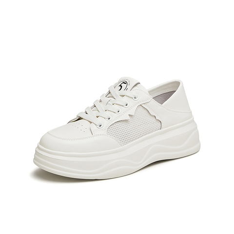 Tata/他她2024夏商场同款运动休闲厚底女板鞋新款WH702BM4