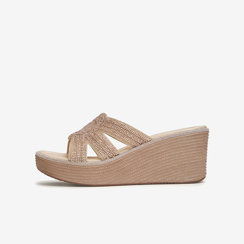 TATA/他她2024夏商场同款时尚简约休闲女拖鞋新款7MY17BT4