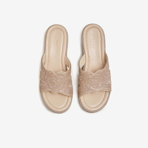 TATA/他她2024夏商场同款时尚简约休闲女拖鞋新款7MY17BT4