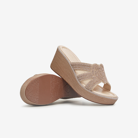 TATA/他她2024夏商场同款时尚简约休闲女拖鞋新款7MY17BT4