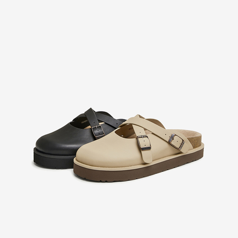 Tata/他她2024秋女外穿时尚休闲穆勒鞋新款GGX01CH4