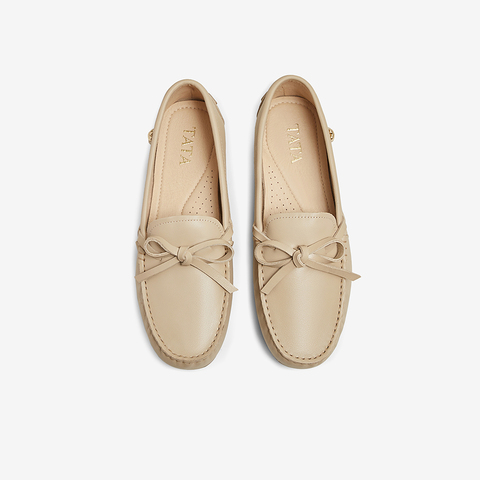 TATA/他她2025春商场同款时尚简约女豆豆鞋新款7GC20AA5