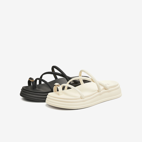 TATA/他她2025夏商场同款百搭时尚休闲女拖鞋新款CXZ01BT5