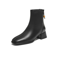 TATA/他她2025冬商场同款百搭女复古时尚短靴新款WYX04DD5