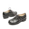 TEENMIX/天美意 及踝靴秋季复古擦色真皮系带圆头鞋黑色（常青）CTU23CM2
