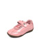 Teenmix/天美意童鞋秋季粉色二层绒面牛皮/粉色超纤PU皮鞋 92025