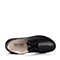 TEENMIX/天美意春季专柜同款黑色软牛皮女皮鞋6DQ26AM3