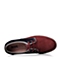 Teenmix/天美意秋季专柜同款红色磨砂牛皮系带男单鞋1LH01CM4