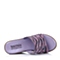 Teenmix/天美意夏季专柜同款紫兰贴毛烫钻胶片皮女鞋6TP03BT4