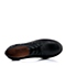 Teenmix/天美意秋季专柜同款黑色染擦色软牛皮女单鞋6JH32CM4