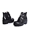 TEENMIX/天美意冬季专柜同款黑色打蜡牛女低靴6WA41DD4