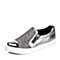 Teenmix/天美意秋季专柜同款银灰色羊皮/织物女单鞋6SD21CM5