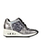 Teenmix/天美意秋季专柜同款银灰色羊皮女单鞋6UA20CM5