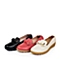 Teenmix/天美意秋季专柜同款红牛皮革女单鞋6ZS23CM5