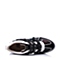 Teenmix/天美意秋冬季专柜同款黑色牛皮运动风女短靴6F942DD5