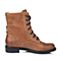 Teenmix/天美意冬季专柜同款棕色打蜡牛皮女靴（皮里）6A560DZ5