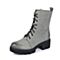 Teenmix/天美意冬季专柜同款灰色磨砂牛皮女靴6D161DZ5
