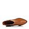 Teenmix/天美意冬季专柜同款棕色牛皮革女皮靴6A242DD5